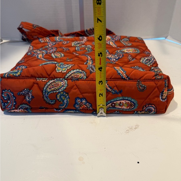 NWT Vera Bradley. Manor Paisley Quilted Tote Bag - Orange - Picture 11 of 14